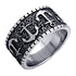 แหวนแฟชั่น สแตนเลสสตีล แท้ แหวนผู้ชายเท่ๆ รูป สมอเรือ รมดำ สวยเข้ม รุ่น MNC-R1000