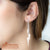ต่างหูสตั๊ดสแตนเลส แบบต่างหูห้อย รูปสามเหลี่ยม รุ่น MNC-ER871 - ต่างหูผู้หญิง ต่างหูสวยๆ ต่างหูแฟชั่น