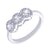 แหวนเงินแท้ Stering Silver 925 สำหรับผู้หญิง หน้าแหวนรูปวงกลม ประดับด้วยเพชร CZ  ดีไซน์เรียบหรู รุ่น MD-SLR177 - แหวนผู้หญิง แหวนสวยๆ แหวนเงินแ