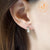 ต่างหูห่วงแฟชั่นแบบห่วงเล็กดีไซน์สวย รุ่น MNC-ER690-B(Gold) ต่างหู ต่างหูแฟชั่น ต่างหูผู้หญิง เครื่องประดับผู้หญิง