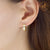ต่างหูห่วงแฟชั่นดีไซน์สวยประดับ CZ รุ่น MNC-ER709-A(Silver) ต่างหู ต่างหูแฟชั่น ต่างหูผู้หญิง เครื่องประดับผู้หญิง