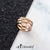 แหวนแฟชั่นสแตนเลส สตีล ผิวสัมผัสแบบผิวทราย ดีไซน์สวยเก๋ รุ่น 555-R013 - แหวนผู้หญิง แหวนสวยๆ