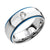 แหวนสแตนเลส สตีล ดีไซน์คลาสสิค ประดับเพชร CZ รุ่น 555-R015 - แหวนผู้ชาย แหวนแฟชั่น แหวนแฟชั่นชาย