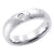 แหวนแฟชั่นสแตนเลส สตีล ประดับเพชร CZ ลายหนัง ดีไซน์ Unisex รุ่น 555-R020 - แหวนผู้หญิง แหวนผู้ชาย