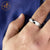 แหวนแฟชั่นสแตนเลส สตีล ประดับเพชร CZ ลายหนัง ดีไซน์ Unisex รุ่น 555-R020 - แหวนผู้หญิง แหวนผู้ชาย