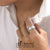 แหวนแฟชั่นสแตนเลส ผิวทราย ประดับเพชร CZ ดีไซน์ Unisex รุ่น 555-R067 - แหวนผู้หญิง แหวนผู้ชาย แหวนสวยๆ