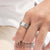 แหวนสแตนเลส สตีล ทำลายรูปสี่เหลี่ยมรอบวง ดีไซน์เท่ห์ รุ่น 555-R069 - แหวนผู้ชาย แหวนแฟชั่น