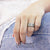 แหวนสแตนเลส สำหรับผู้หญิง ลายร่อง ผิวทราย (Sand Dust) ดีไซน์สวย รุ่น 555-R074 - แหวนผู้หญิง แหวนสวยๆ
