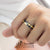 แหวนสแตนเลส สตีล สำหรับผู้ชาย สีทูโทน ประดับด้วยเพชร CZ ดีไซน์เท่ห์ รุ่น 555-R088 - แหวนสแตนเลส แหวนผู้ชาย แหวนแฟชั่น