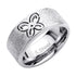 แหวนสแตนเลส สตีล ผิวทรายเป็นประกายสวย หน้าแหวนฉลุรูปผีเสื้อ ดีไซน์สวย รุ่น 555-R108 - แหวนผู้หญิง แหวนสวยๆ แหวนแฟชั่น