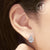 ต่างหูเงินแท้ ดีไซน์ต่างหูเพชรสวิส เครื่องประดับ ต่างหูแฟชั่น Sterling Silver 925 Fashion Jewelry Women Earrings ดีไซน์ ต่างหูห่วง รูปมงกุฎสวยเป็นประก