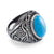 แหวนสแตนเลส สลักลวดลายเท่ห์ หัวแหวนตกแต่งด้วยเพชรพลอย รุ่น MNC-R911 - แหวนผู้ชาย แหวนแฟชั่น