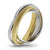 แหวนแฟชั่นสวยๆ สำหรับผู้หญิง สแตนเลสสตีล แท้ ดีไซน์ Russian trio รุ่น MNC-R701