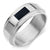 แหวนแฟชั่นสแตนเลส หัวแหวนลงยาสีดำ ตกแต่งลวดลายเท่ห์ รุ่น MNC-R834 - แหวนผู้ชาย แหวนสแตนเลส
