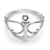 แหวนเงิน แหวนแฟชั่น แหวนเงินแท้ ประดับด้วย เพชรสวิส CZแหวนดีไซน์สวยหรู แบบคลาสสิคสวยเป็นประกาย รุ่น EVE-R52