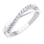 แหวนเงินแท้ Silver 925 ดีไซน์แหวนไขว้ ตกแต่งเพชร CZ รุ่น MD-SLR065 - แหวนสวยๆ แหวนผู้หญิง