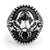 แหวน เงินแท้ Sterling Silver 925 แฟชั่น ผู้ชาย ดีไซน์ Zodiac ราศีกรกฏ Cancer แหวนหัวโต หน้ากว้าง ประดับ Black CZ รุ่น MD-SLR193