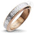 แหวนแฟชั่นสแตนเลส สีทูโทน (Two Tone) ลวดลายไซน์ สไตล์มินิมอล รุ่น 555-R023 - แหวนผู้หญิง แหวนสวยๆ