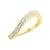 แหวนแฟชั่นผู้หญิง เกลียวคลื่น ประดับด้วยเพชร CZ ดีไซน์เรียบหรู คลาสสิค แฟชั่นจิลเวลรี่ รุ่น MNC-BRR016 - แหวนสวยๆ แหวนผู้หญิง