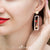 ต่างหูสตั๊ดแบบต่างหูห้อย สไตล์ Mismatched Earring ประดับเพชร CZ ดีไซน์เก๋ รุ่น MNC-ER1089 - ต่างหูผู้หญิง ต่างหูแฟชั่น ต่างหูสแตนเลส