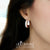 ต่างหูห่วงสแตนเลส สตีล ดีไซน์สวย สีทูโทน ลวดลายเก๋ รุ่น MNC-ER577 - ต่างหูแฟชั่น ต่างหูผู้หญิง ต่างหูสวยๆ