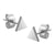ต่างหูสตั๊ดสแตนเลส สตีล รูปสามเหลี่ยม สไตล์มินิมอล รุ่น MNC-ER660 - ต่างหูแฟชั่น ต่างหูสวยๆ ต่างหูสแตนเลส