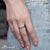 แหวนสแตนเลส สตีล ดีไซน์เก๋ ผิวเงาสวย ประดับด้วยเพชร CZ รุ่น MNC-R329 - แหวนแฟชั่น แหวนสวยๆ แหวนผู้หญิง