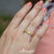 แหวนแฟชั่นสแตนเลส ผิวทราย (Sand Dust) ประดับเพชร CZ ดีไซน์ Unisex รุ่น MNC-R661 - แหวนผู้ชาย แหวนผู้หญิง