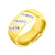 แหวนสแตนเลส สตีล ดีไซน์สวยคลาสสิค สไตล์แหวนเกลี้ยง เพิ่มความโดดเด่นด้วยเพชร CZ 3 แถว รุ่น MNC-R918 - แหวนสแตนเลส แหวนผู้หญิง แหวนแฟชั่น