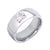แหวนสแตนเลส สตีล โดดเด่นด้วยเพชร CZ เม็ดสวยที่หัวแหวน สไตล์แหวนเกลี้ยง รุ่น MNC-R919 - แหวนสแตนเลส แหวนผู้หญิง แหวนแฟชั่น