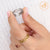 แหวนสแตนเลส สตีล ฉลุลายสวย ผิวทราย (Sand Dust) ดีไซน์น่ารัก รุ่น  MNR-219G - แหวนผู้หญิง แหวนสวยๆ