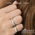 แหวนสแตนเลส ประดับเพชร CZ สลักตัวอักษรรอบวง ดีไซน์ Unisex รุ่น MNR-357T - แหวนผู้ชาย แหวนผู้หญิง