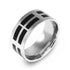แหวนดีไซน์สวยงาม รุ่น SNRN84  (สี Steel/Black)  แหวน แหวนแฟชั่น แหวนคู่รัก แหวนผู้หญิง เครื่องประดับผู้หญิง