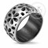 แหวนสแตนเลส ฉลุลายดอกไม้ ดีไซน์สวย น่ารัก รุ่น MNR-229T- แหวนแฟชั่น แหวนผู้ชาย