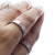 แหวนแฟชั่นสแตนเลส สลักรูปหกเหลี่ยมรอบวง ดีไซน์ Unisex รุ่น 555-R072 - แหวนผู้หญิง แหวนผู้ชาย แหวนสแตนเลส