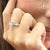 แหวนชูแฟชั่นสแตนเลส สตีล ประดับเพชร CZ เม็ดสวย ดีไซน์สวยโดดเด่น รุ่น 555-R011 - แหวนผู้หญิง แหวนสวยๆ