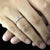 แหวนแฟชั่นสแตนเลส ประดับเพชร CZ สลักลายสี่เหลี่ยมรอบวง รุ่น 555-R014 - แหวนผู้หญิง แหวนผู้ชาย