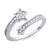 แหวนแฟชั่นผู้หญิง แหวนไขว้รูปดาว ประดับด้วยเพชร CZ คุณภาพดี ดีไซน์สวยหวาน คลาสสิค แฟชั่นจิลเวลรี่ รุ่น MNC-BRR022 - แหวนสวยๆ