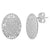 ต่างหูสตั๊ดสแตนเลส สตีล ทรงวงรี ฉลุลายลูกไม้ผิวทรายละมุน สวยหวาน รุ่น MNC-ER589 - ต่างหูแฟชั่น ต่างหูผู้หญิง ต่างหูสวยๆ