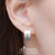 ต่างหูห่วงสแตนเลส สตีล รูปไม้กางเขน ผิว Hairline รุ่น MNC-ER922 - ต่างหูสวยๆ ต่างหูแฟชั่นสวยๆ