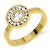 แหวน สแตนเลสสตีลแท้ ดีไซน์แฟชั่น หัวแหวนทรงกลม ประดับเพชรสวิส CZ น้ำงาม โดดเด่น รุ่น MNC-R859-B (สี Yellow Gold) แหวนผู้ชาย แหวนแฟชั่นผู้ชาย แหวนเท่ๆ