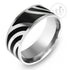 แหวน รุ่น SNRN144 (สี Steel/Black Epoxy)แหวนผู้หญิง แหวนคู่ แหวนคู่รัก เครื่องประดับ แหวนผู้ชาย แหวนแฟชั่น