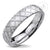 แหวนสแตนเลส สตีล ลายตาราง ดีไซน์เท่ห์ รุ่น 555-R034 - แหวนผู้ชาย แหวนแฟชั่น แหวนแฟชั่นชาย