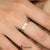 แหวนแฟชั่นสแตนเลส ลวดลายสวย สลักคำว่า Never Give Up ตกแต่งด้วยเพชร CZ รุ่น 555-R061 - แหวนผู้หญิง