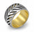 แหวนแฟชั่น สแตนเลส สตีล หน้าแหวนกว้าง ฉลุลวดลายเก๋รอบวง ดีไซน์เท่ห์ รุ่น 555-R080 - แหวนผู้ชาย แหวนสแตนเลส