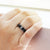 แหวนสแตนเลส ผิวเงา สีทูโทน ตกแต่งเพชร CZ ดีไซน์คลาสสิก รุ่น 555-R016- แหวนผู้หญิง แหวนแฟชั่น