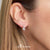 ต่างหูเงินแท้ ดีไซน์ต่างหูเพชรสวิส เครื่องประดับ ต่างหูแฟชั่น Sterling Silver 925 Fashion Jewelry Women Earrings ดีไซน์เรียบๆ ต่างหูห่วง แบบคลาสสิคสวย