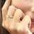 แหวนชูแฟชั่นสแตนเลส สตีล ประดับเพชร CZ เม็ดสวย ดีไซน์สวยโดดเด่น รุ่น 555-R011 - แหวนผู้หญิง แหวนสวยๆ