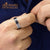 แหวนผู้ชาย แหวนเงินแท้ Stering Silver 925 งานอีพ๊อกซี่ ดีไซน์สวยดูเท่ไม่ซ้ำใคร ตัวเรือนสีเงินดำ รุ่น MD-SLR169 (SLR-B3) แหวนคู่รัก แหวนคู่