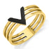 แหวน สแตนเลสสตีลแท้ ดีไซน์ฉลุลาย V-victory รุ่น MNC-R850 - แหวนผู้หญิง แหวนแฟชั่นผู้หญิง แหวนสวยๆ